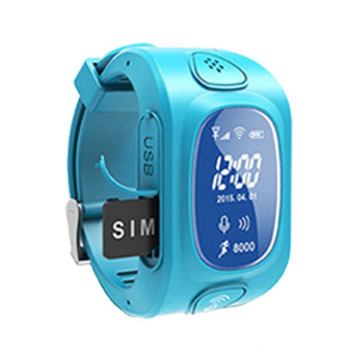 Reloj GPS para niños / niños con control de posición, llamada telefónica, botón SOS, sensor de alerta (wt50-kw)